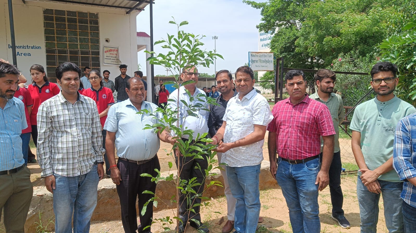 Tree plantation at MJFACH